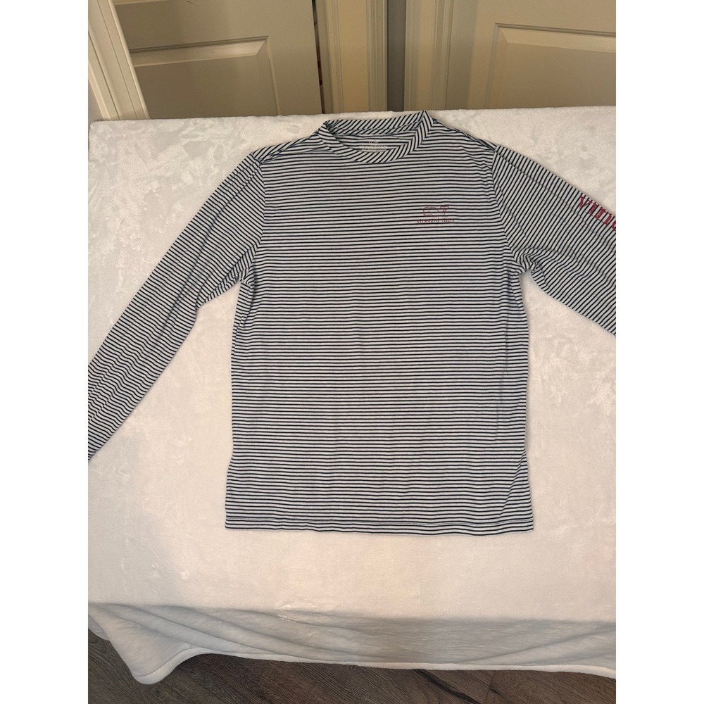 Vineyard‎ Vines Edgartown T Shirt Long Sleeve Whale Logo women's large